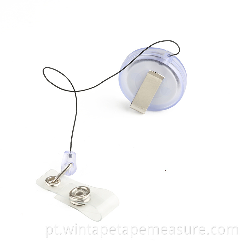 Carretéis de suporte para crachá de cartão de identificação de cordão retrátil com clip Keep ID, chave e telefone celular seguro